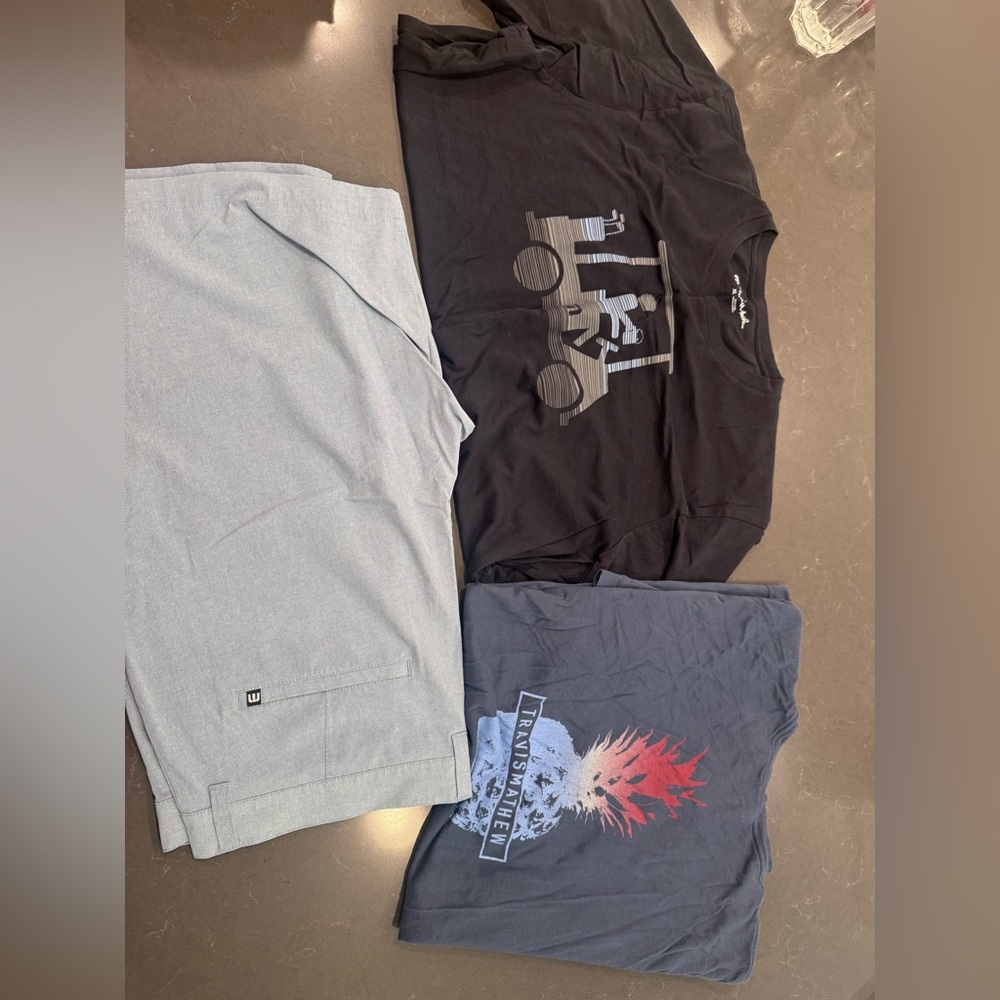 3 shirts, 1 shorts: Travis Matthew Men’s combo